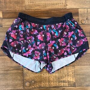 lululemon athletica Floral Athletic Shorts - Pink and Purple